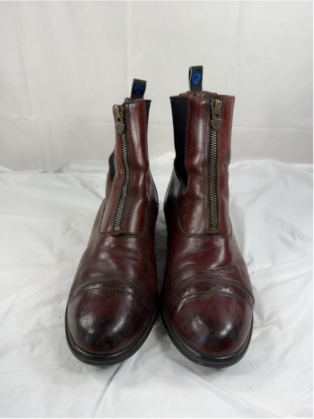 Ariat boots 64861 men size 11 leather devon Zipper brown cobalt pro